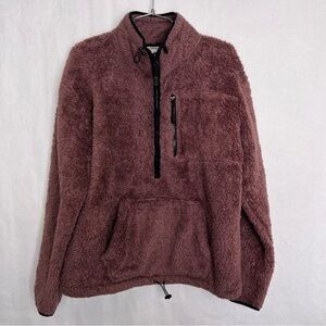 Victoria's Secret PINK small 1/2 Zip Sweater Sherpa Fleece